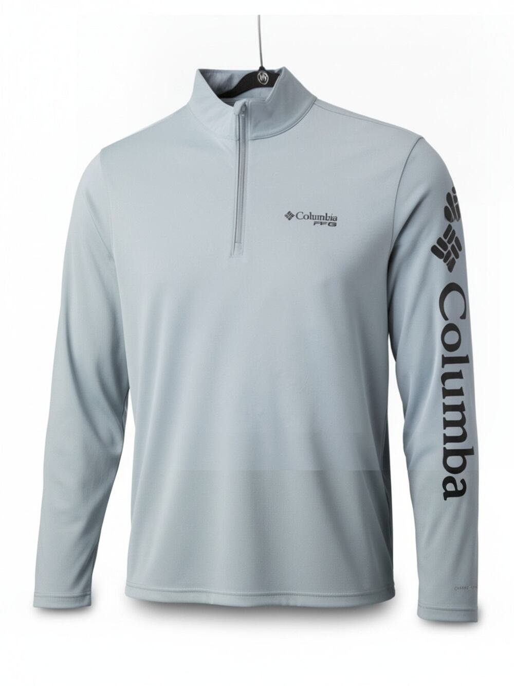 Columbia PFG Men’s XXL Gray 1/4 Zip Long Sleeve Performance Fishing Shirt